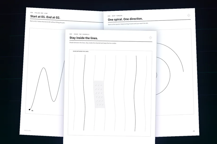 The three directed activity pages