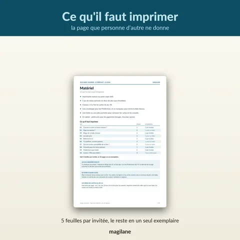 Ce qu'il faut imprimer. la page que personne d'autre ne donne