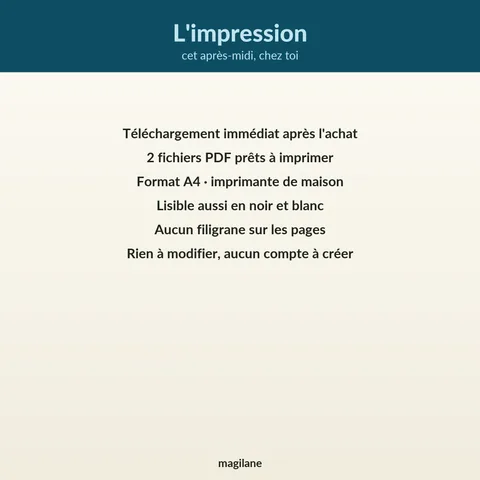 L'impression. cet après-midi, chez toi