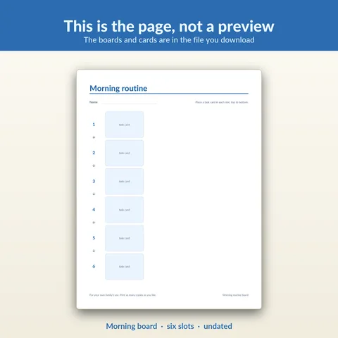 This is the page, not a preview. The boards and cards are in the file you download