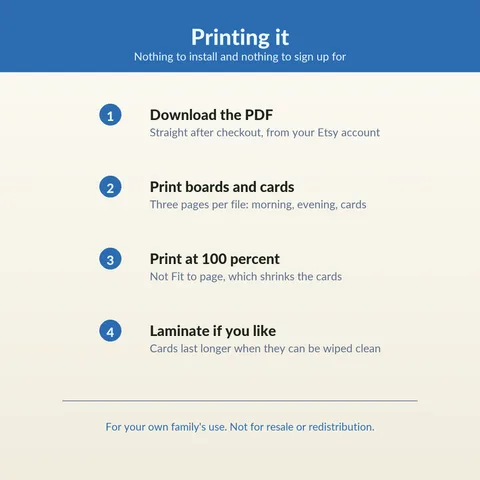 Printing it. Nothing to install and nothing to sign up for